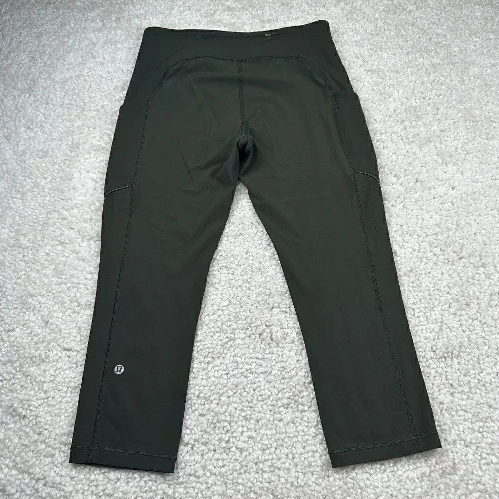 Lululemon Speed Up Crop Pockets Evergreen - Picture 2 of 15